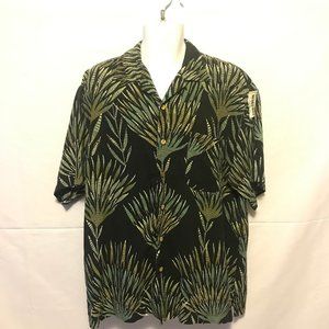 Tommy Bahama Mens Button Front Short Sleeve Silk